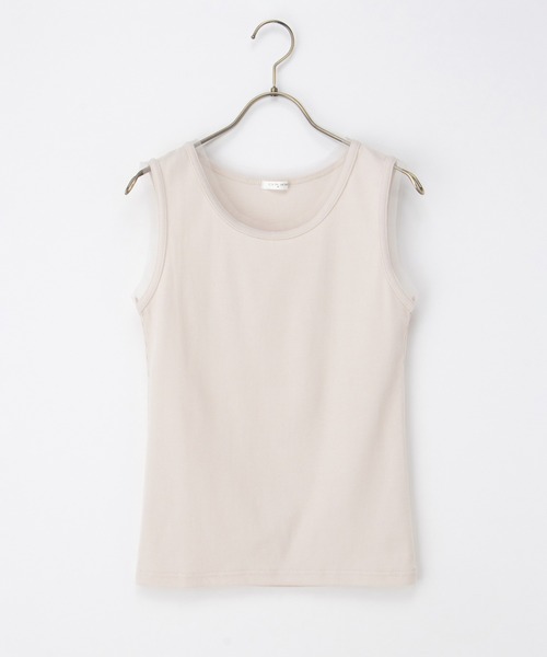 Honeys（ハニーズ）の「【ＵＶカット】チュール使いタンクトップ（タンクトップ・レディース・ホワイト/ライム/ブラック/ライトベージュ・L/LL/M/S）」の17枚目の写真