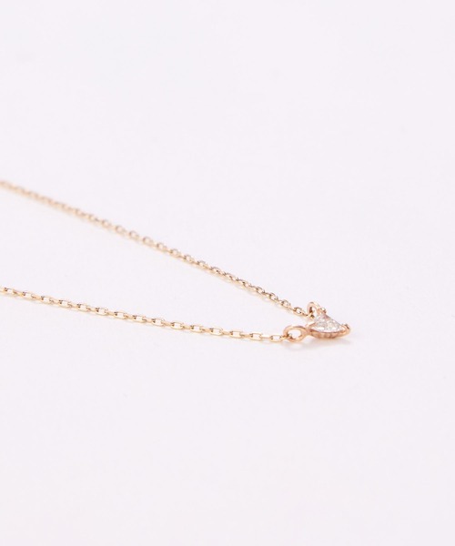 JUPITER(ジュピター)の「【K10】トリリアント一粒ダイヤモンドネックレス<動画あり>/0.06ct/37+3cm(ネックレス・レディース・ゴールド・FREE)」の2枚目の写真