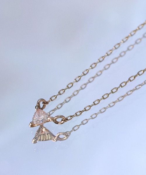 JUPITER(ジュピター)の「【K10】トリリアント一粒ダイヤモンドネックレス<動画あり>/0.06ct/37+3cm(ネックレス・レディース・ゴールド・FREE)」の8枚目の写真