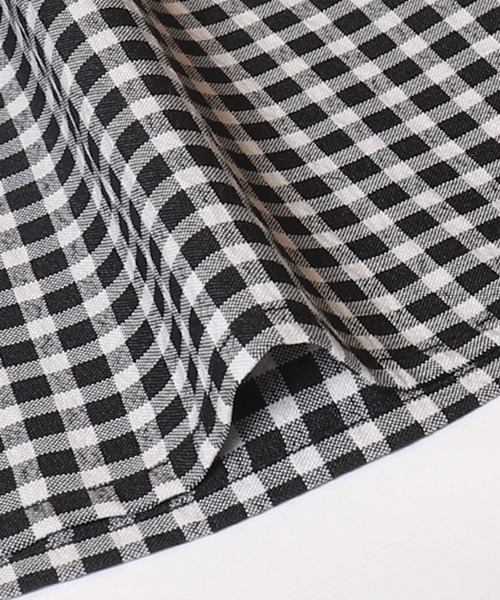 coca（coca）（コカ）の「【WEB限定セール】2way ギンガムチェックベアトップス（チューブトップ・レディース・ブラック・ONE SIZE）」の14枚目の写真