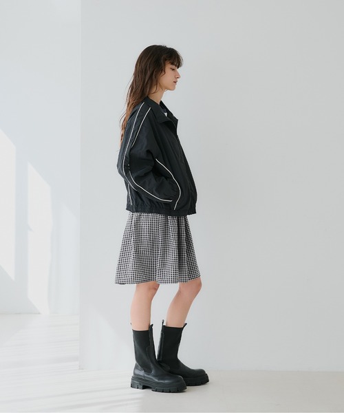 coca（coca）（コカ）の「【WEB限定セール】2way ギンガムチェックベアトップス（チューブトップ・レディース・ブラック・ONE SIZE）」の4枚目の写真