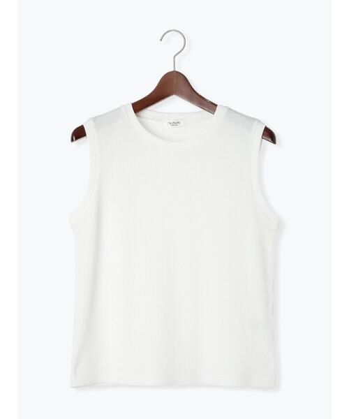 Te chichi TERRASSE（テチチテラス）の「ワッフルタンクトップ《2025spring catalog item》（タンクトップ・レディース・オフホワイト/グレー/ブラック・F）」の11枚目の写真