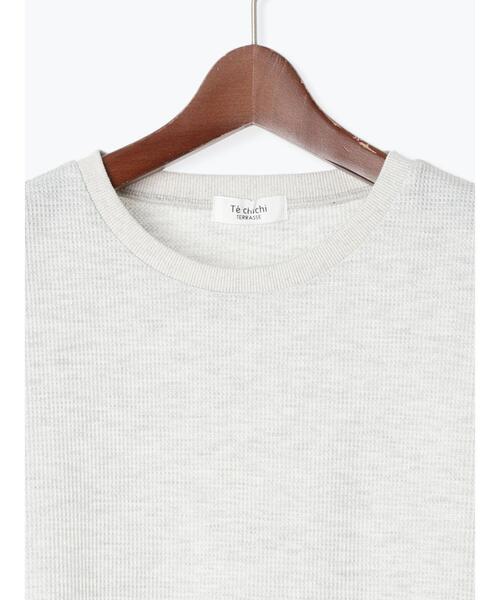 Te chichi TERRASSE（テチチテラス）の「ワッフルタンクトップ《2025spring catalog item》（タンクトップ・レディース・オフホワイト/グレー/ブラック・F）」の15枚目の写真