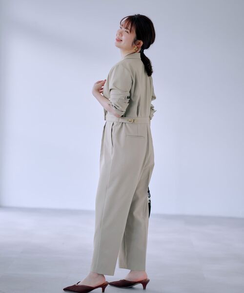 COHINA(コヒナ)の「ジャケットライクオールイワン 【低身長・小柄女性】(つなぎ/オールインワン・レディース・グレー/ベージュ/ネイビー・SHORT/REGULAR)」の15枚目の写真