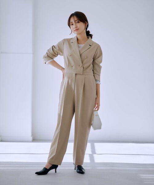 COHINA(コヒナ)の「ジャケットライクオールイワン 【低身長・小柄女性】(つなぎ/オールインワン・レディース・グレー/ベージュ/ネイビー・SHORT/REGULAR)」の11枚目の写真