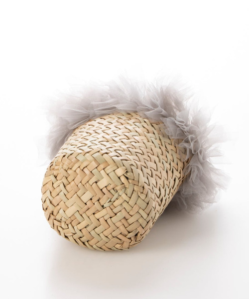 kakatoo（カカトゥ）の「カカトゥ kakatoo / チュールフリンジミニ2wayカゴバッグ（かごバッグ・レディース・ブラック/グレー/ブラウン・FREE）」の19枚目の写真