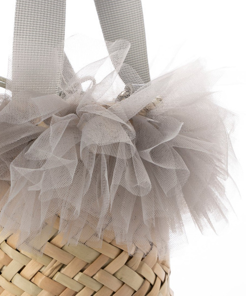 kakatoo（カカトゥ）の「カカトゥ kakatoo / チュールフリンジミニ2wayカゴバッグ（かごバッグ・レディース・ブラック/グレー/ブラウン・FREE）」の22枚目の写真