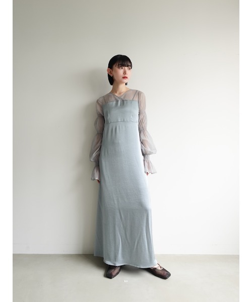 ドレス パーティードレス レディース サハラ sahara Bi-Color Sheer Jacquard Dress/バイカラーシアージャガード
