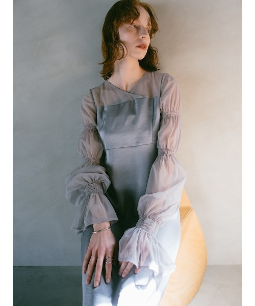 ドレス パーティードレス レディース サハラ sahara sahara（サハラ）の「Nature Design Switching Dress