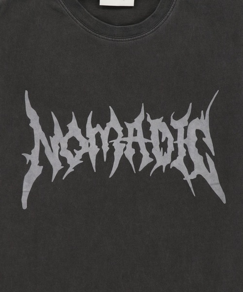 SPINNS(スピンズ)の「ピグメント加工バックプリントノースリーブTシャツ/バンT風/古着風/短丈(Tシャツ/カットソー・メンズ・ブラウン/ブラック/カーキ・ONESIZE)」の10枚目の写真