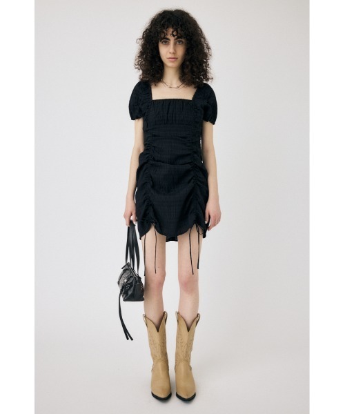 正規 GATHER ドレス（ワンピース）｜MOUSSY（マウジー MINI RIBBON ワンピース