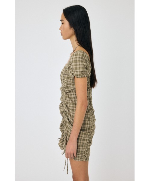 セール】GATHER RIBBON MINI ドレス（ワンピース）｜MOUSSY（マウジー