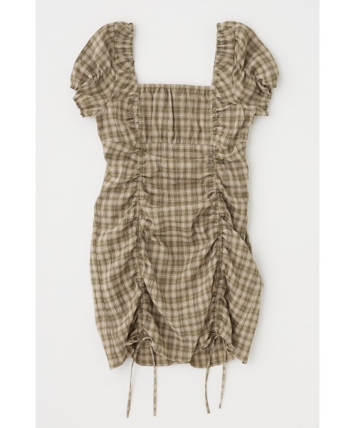 GATHER RIBBON MINI ドレス（ワンピース）｜MOUSSY（マウジー