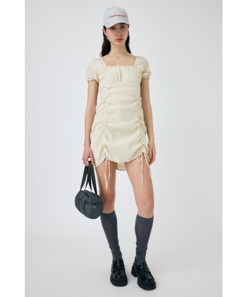 人気特価激安 GATHER RIBBON ドレス（ワンピース）｜MOUSSY（マウジー MINI ワンピース