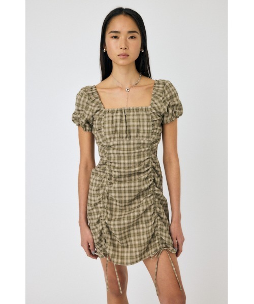 MOUSSY GATHER RIBBON MINI ドレス GATHER RIBBON MINI ドレス（ワンピース）｜MOUSSY（マウジー