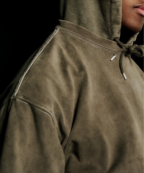 elephant TRIBAL fabrics（エレファントトライバルファブリックス）の「elephant TRIBAL fabrics Fade Zip Up Hoodie（パーカー・メンズ・ブラック/ブラウン・SMALL/MEDIUM）」の3枚目の写真