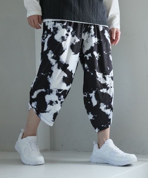 TopIsm（トップイズム）の「無地総柄 接触冷感サルエルパンツ（その他パンツ・メンズ・B/ブラック/カーキ/A/ブラウン/C/D/E・L/M/LL）」の8枚目の写真