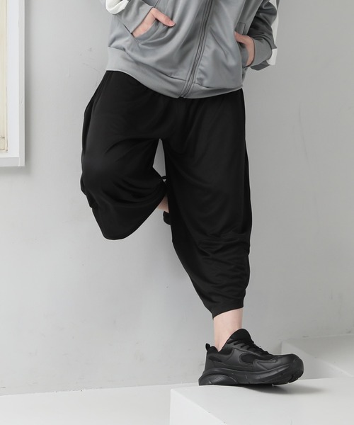 TopIsm（トップイズム）の「無地総柄 接触冷感サルエルパンツ（その他パンツ・メンズ・B/ブラック/カーキ/A/ブラウン/C/D/E・L/M/LL）」の11枚目の写真