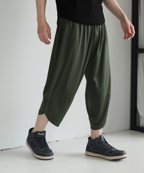 TopIsm（トップイズム）の「無地総柄 接触冷感サルエルパンツ（その他パンツ・メンズ・B/ブラック/カーキ/A/ブラウン/C/D/E・L/M/LL）」の12枚目の写真