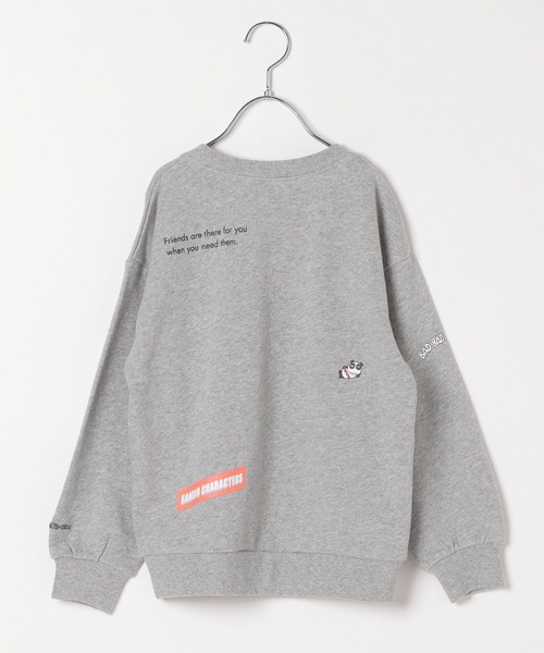 LEPSIM（レプシィム）の「【ハンギョドン/バツマル/ポチャッコ】【KIDS】散らばし裏毛プルオーバー　323051（スウェット・キッズ・グレー/チャコールグレー/オートミール・130）」の4枚目の写真