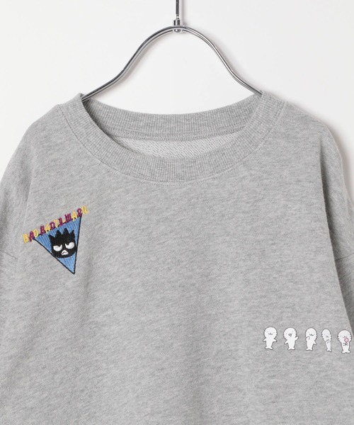 LEPSIM（レプシィム）の「【ハンギョドン/バツマル/ポチャッコ】【KIDS】散らばし裏毛プルオーバー　323051（スウェット・キッズ・グレー/チャコールグレー/オートミール・130）」の5枚目の写真