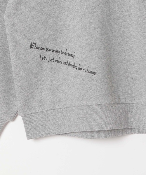 LEPSIM（レプシィム）の「【ハンギョドン/バツマル/ポチャッコ】【KIDS】散らばし裏毛プルオーバー　323051（スウェット・キッズ・グレー/チャコールグレー/オートミール・130）」の8枚目の写真