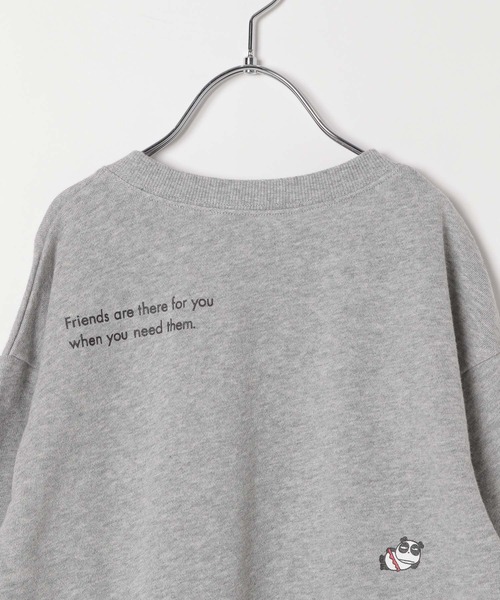 LEPSIM（レプシィム）の「【ハンギョドン/バツマル/ポチャッコ】【KIDS】散らばし裏毛プルオーバー　323051（スウェット・キッズ・グレー/チャコールグレー/オートミール・130）」の9枚目の写真