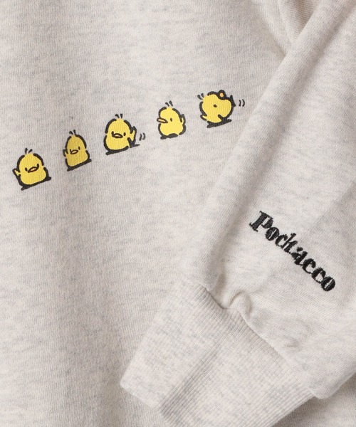 LEPSIM（レプシィム）の「【ハンギョドン/バツマル/ポチャッコ】【KIDS】散らばし裏毛プルオーバー　323051（スウェット・キッズ・グレー/チャコールグレー/オートミール・130）」の12枚目の写真