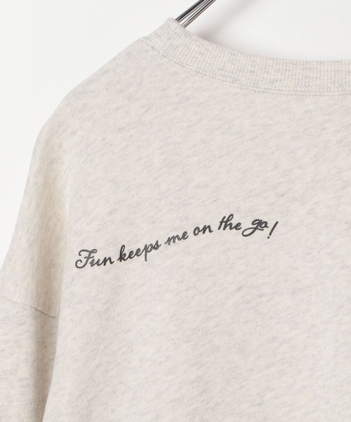 LEPSIM（レプシィム）の「【ハンギョドン/バツマル/ポチャッコ】【KIDS】散らばし裏毛プルオーバー　323051（スウェット・キッズ・グレー/チャコールグレー/オートミール・130）」の13枚目の写真