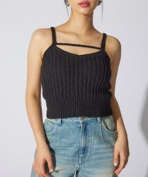 ニットビスチェ 夏服 サマーニット