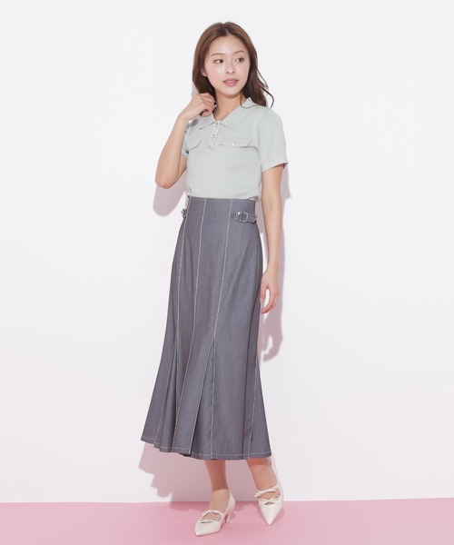 JILL by JILL STUART(ジルバイジルスチュアート)の「◇ステッチマーメイドスカート(スカート・レディース・モカ/インディゴブルー/チャコールグレー・MEDIUM/SMALL)」の8枚目の写真