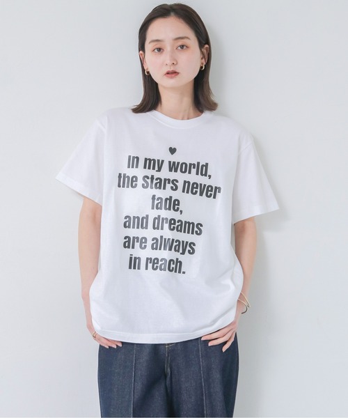 UNIT CHEST（ユニットチェスト）の「【UNIT CHEST】unique unisex T-shirt　VTFAコラボT ”Eternal Glow” by AIRI ODANE（Tシャツ/カットソー・レディース・ホワイト/ブラック・S/L/M）」の7枚目の写真