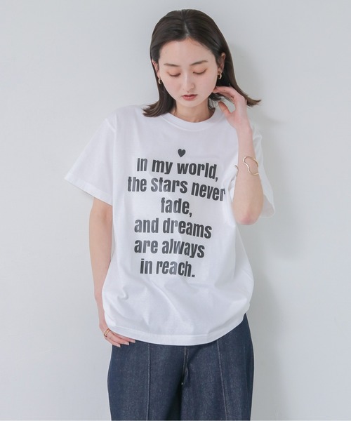 UNIT CHEST（ユニットチェスト）の「【UNIT CHEST】unique unisex T-shirt　VTFAコラボT ”Eternal Glow” by AIRI ODANE（Tシャツ/カットソー・レディース・ホワイト/ブラック・S/L/M）」の6枚目の写真