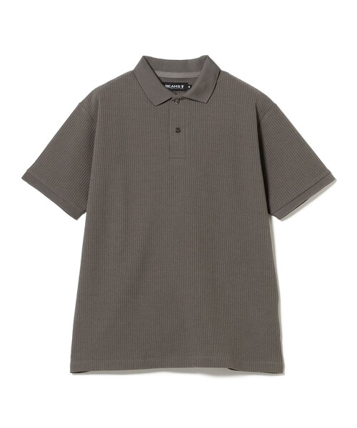 BEAMS T（ビームスティー）の「ワッフル ポロシャツ（ポロシャツ・メンズ・チャコールグレー/ブラック・LARGE/X-LARGE/MEDIUM）」の7枚目の写真