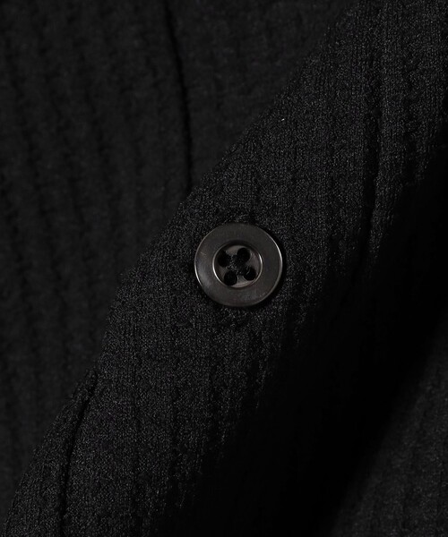 BEAMS T（ビームスティー）の「ワッフル ポロシャツ（ポロシャツ・メンズ・チャコールグレー/ブラック・LARGE/X-LARGE/MEDIUM）」の13枚目の写真