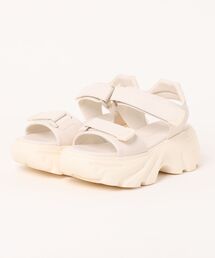 ORiental TRaffic（オリエンタルトラフィック）の「ORiental TRaffic オリエンタルトラフィック レディース 厚底スポーティサンダル ストラップ ボリュームソール プラットフォーム 250002（サンダル）」