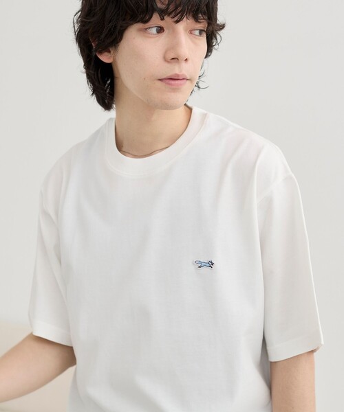 PENNEYS(ぺニーズ)の「Penneys(ぺニーズ)別注ワンポイントクルーネックTシャツ(Tシャツ/カットソー・メンズ・ホワイト/ライトブルー/ブラック/コバルトブルー/ベージュ・L/M/S/XL)」の13枚目の写真