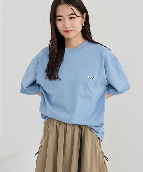 PENNEYS(ぺニーズ)の「Penneys(ぺニーズ)別注ワンポイントクルーネックTシャツ(Tシャツ/カットソー・メンズ・ホワイト/ライトブルー/ブラック/コバルトブルー/ベージュ・L/M/S/XL)」の16枚目の写真