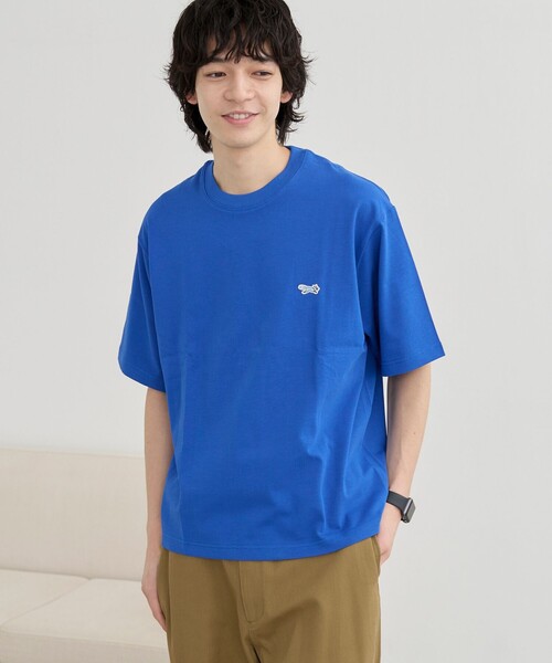 PENNEYS(ぺニーズ)の「Penneys(ぺニーズ)別注ワンポイントクルーネックTシャツ(Tシャツ/カットソー・メンズ・ホワイト/ライトブルー/ブラック/コバルトブルー/ベージュ・L/M/S/XL)」の20枚目の写真