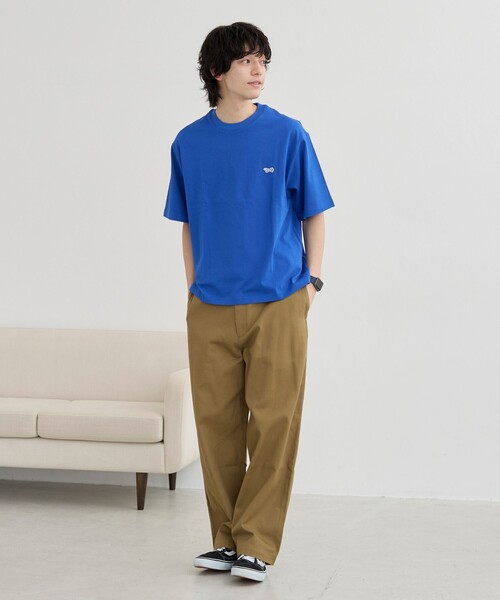 PENNEYS(ぺニーズ)の「Penneys(ぺニーズ)別注ワンポイントクルーネックTシャツ(Tシャツ/カットソー・メンズ・ホワイト/ライトブルー/ブラック/コバルトブルー/ベージュ・L/M/S/XL)」の21枚目の写真
