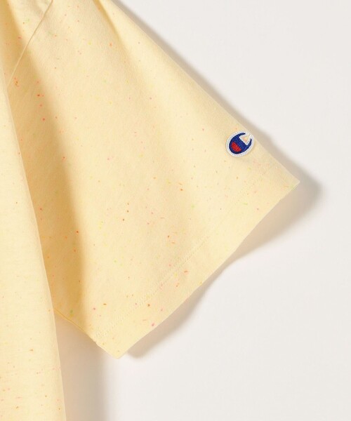 Champion(チャンピオン)の「Champion:〈洗濯機可能〉ラバープリント リンガー TEE(Tシャツ/カットソー・レディース・イエロー/ライトグレー・ONE SIZE)」の5枚目の写真