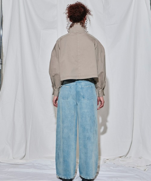 FIG&VIPER（フィグアンドバイパー）の「WashedデザインJK（ミリタリージャケット・レディース・ベージュ/ブラック/ブルー・FREE）」の10枚目の写真