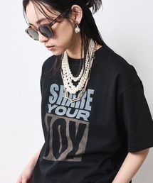ロゴプリントTシャツ<大きいサイズ有>シックスタイル