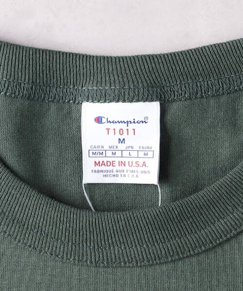 Champion(チャンピオン)の「Champion(チャンピオン)T1011無地Tシャツ(Tシャツ/カットソー・メンズ・ネイビー/ホワイト/グリーン・XL/L/M)」の20枚目の写真