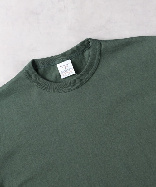 Champion(チャンピオン)の「Champion(チャンピオン)T1011無地Tシャツ(Tシャツ/カットソー・メンズ・ネイビー/ホワイト/グリーン・XL/L/M)」の10枚目の写真