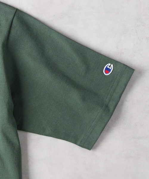 Champion(チャンピオン)の「Champion(チャンピオン)T1011無地Tシャツ(Tシャツ/カットソー・メンズ・ネイビー/ホワイト/グリーン・XL/L/M)」の4枚目の写真
