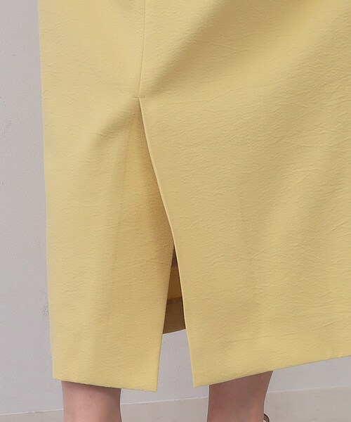 OPAQUE.CLIP（オペークドットクリップ）の「ラップ風ナロースカート【洗濯機洗い可】（スカート・レディース・イエロー系その他/ネイビー・38/40）」の19枚目の写真