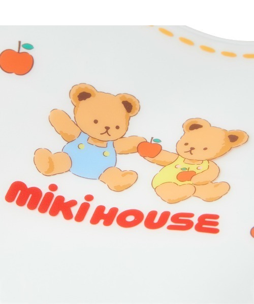 MIKI HOUSE（ミキハウス）の「ランチスタイ（お食事エプロン）（マグ/哺乳瓶/お食事グッズ・キッズ・ホワイト・ONE SIZE）」の6枚目の写真
