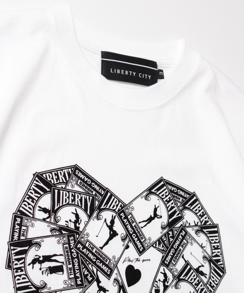 LIBERTY CITY（リバティシティ）の「【LIBERTY CITY/リバティーシティ】 [THE ACE OF HEARTS] Tシャツ（Tシャツ/カットソー・メンズ・ホワイト/ブラック・2/4/3）」の6枚目の写真