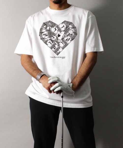 LIBERTY CITY（リバティシティ）の「【LIBERTY CITY/リバティーシティ】 [THE ACE OF HEARTS] Tシャツ（Tシャツ/カットソー・メンズ・ホワイト/ブラック・2/4/3）」の12枚目の写真